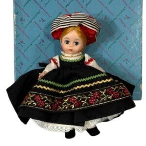 Madame Alexander restrung bent knee 8" Finland doll.
